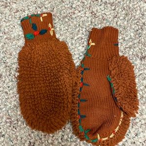 Vintage wool mitts